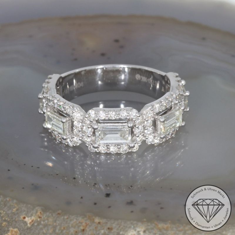 Wert 8790 € Brillant Diamant Ring in 585er 14 K Weißgold - 94945