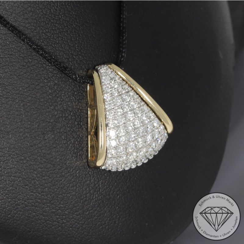 Wert 3590 € Brillant Anhänger (1,12 carat) in 585er 14 K Gelbgold - 94960
