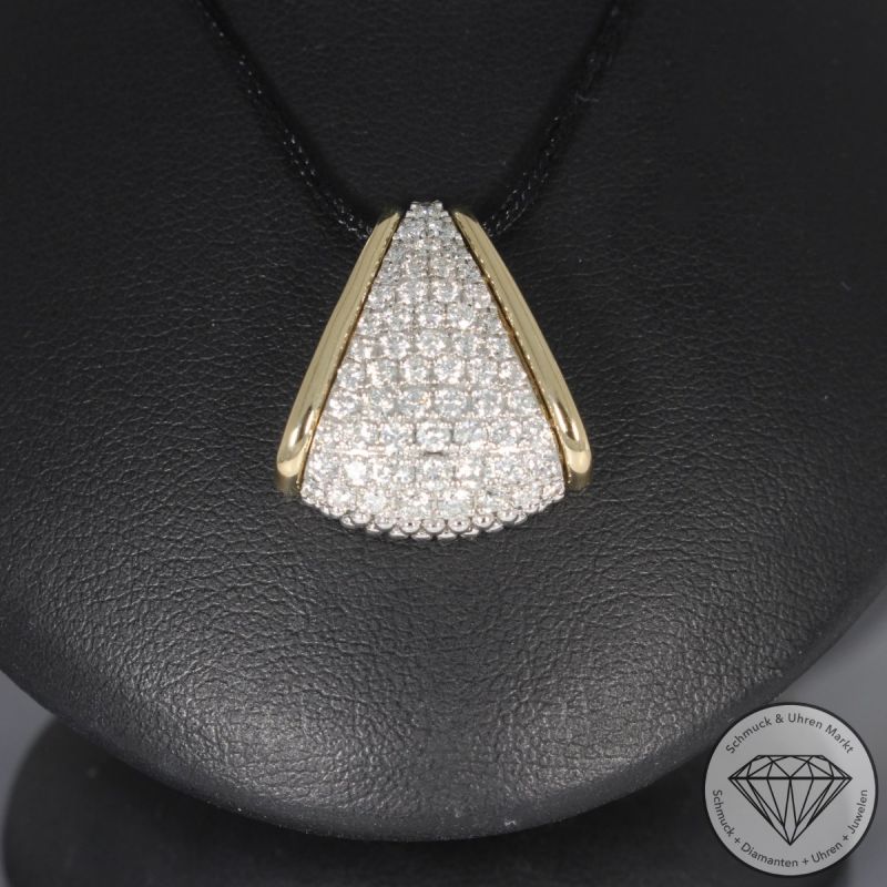 Wert 3590 € Brillant Anhänger (1,12 carat) in 585er 14 K Gelbgold - 94960