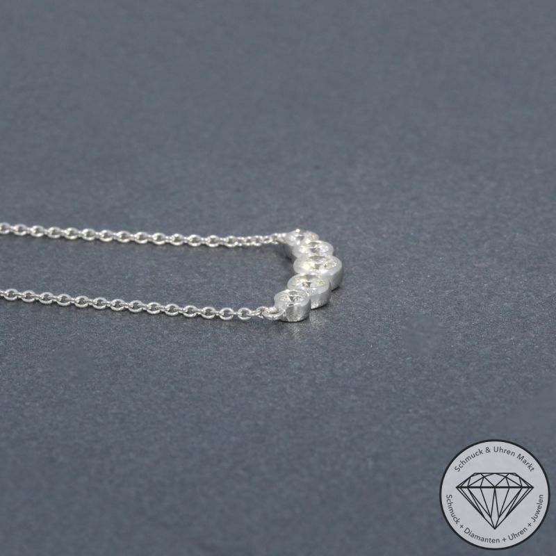 Wert 2490 € Brillant Collier (0,46 carat) in 585er 14 K Weißgold - H702