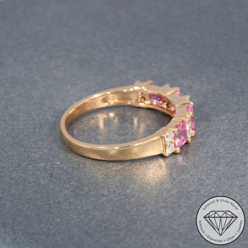 Wert 4850 Brillant Saphir Ring in 750er 18 K Rosegold - 94998