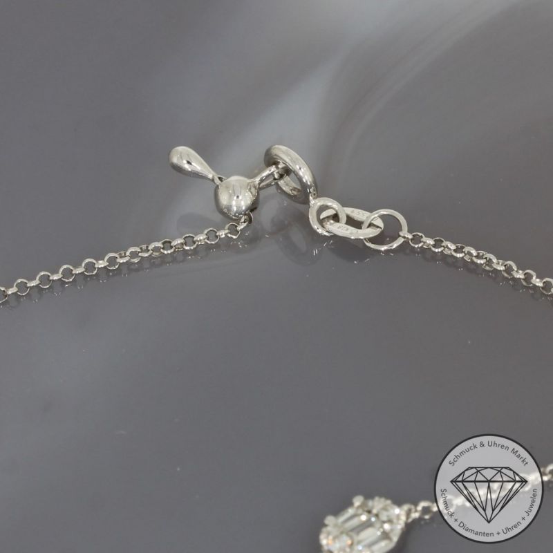 Wert 2270 € Brillant Diamant Armband in 750er 18 K Weißgold - 95001