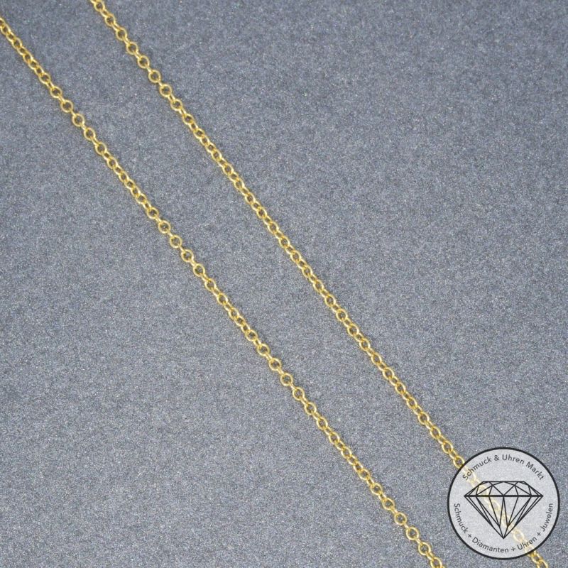 Wert 1080 € Brillant Perl Collier in 750er 18 K Gelbgold - 95081