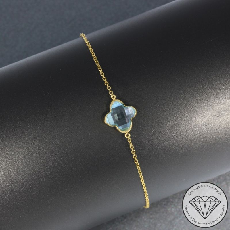 Wert 950 € Topas Armband (3,05 carat) in 585er 14 K Gelbgold - H814