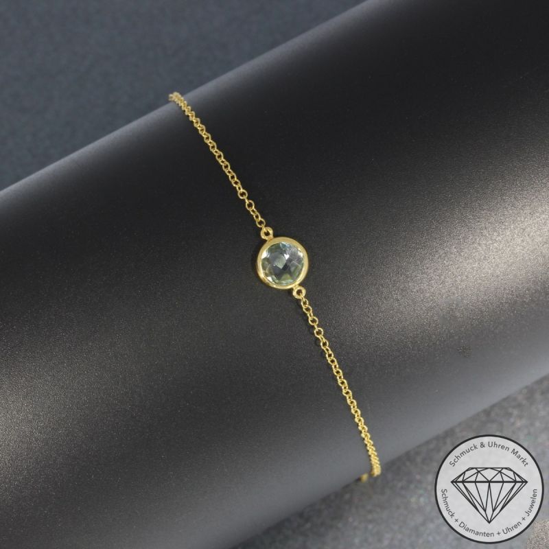 Wert 950 € Topas Armband (3,05 carat) in 585er 14 K Gelbgold - H814