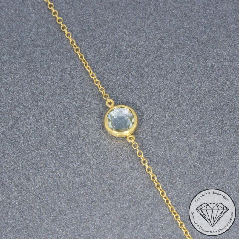 Wert 950 € Topas Armband (3,05 carat) in 585er 14 K Gelbgold - H814