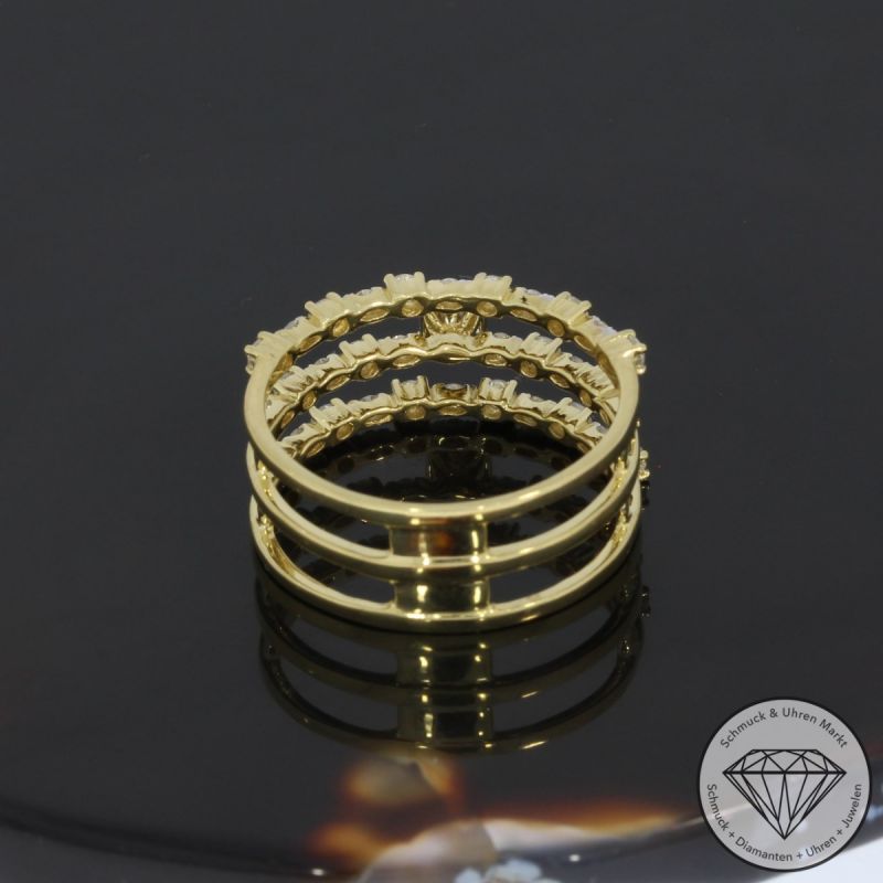Wert 3300 € Brillant Diamant Ring in 750er 18 K Gelbgold - 95090