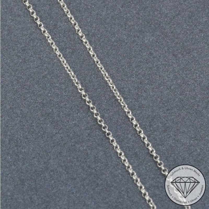 Wert 1930 € Brillant Saphir Smaragd Collier in 750er 18 K Weißgold - 95107