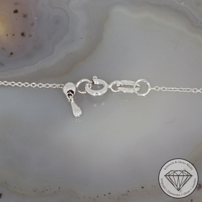 Wert 1290 € Brillant Topas Peridot Anhänger mit Kette in 750er 18 K Weißgold - 95115