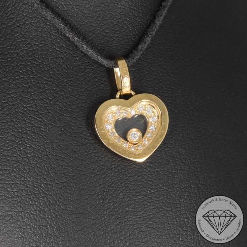 Wert 1690 € Brillant Diamant Anhänger Herz in 750er 18 K Gelbgold - 95255