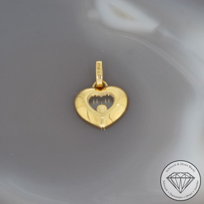 Wert 1690 € Brillant Diamant Anhänger Herz in 750er 18 K Gelbgold - 95255