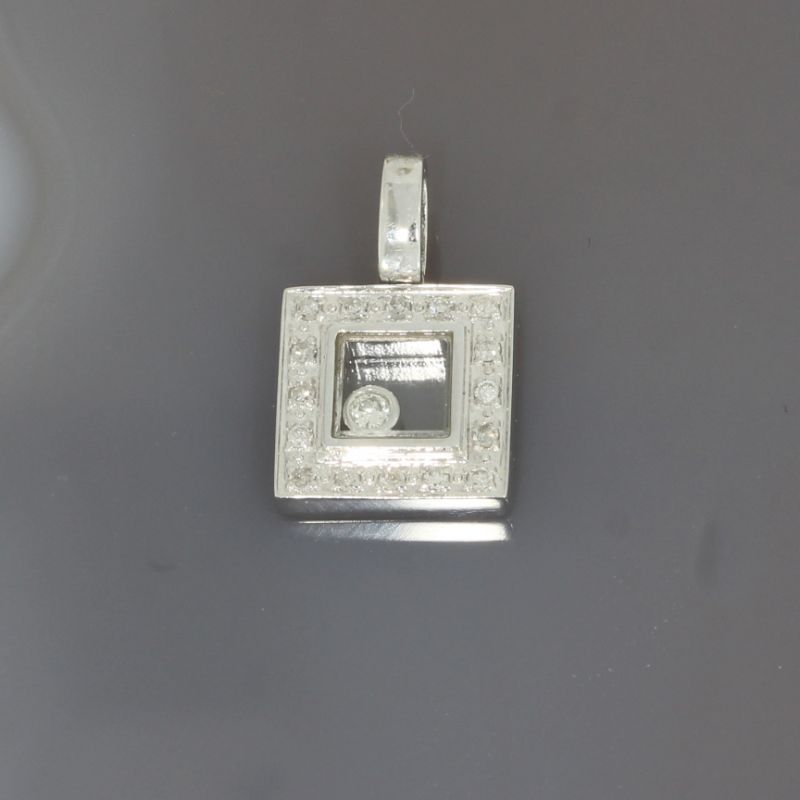Wert 1450 € Brillant Diamant Anhänger in 750er 18 K Weißgold - 95260
