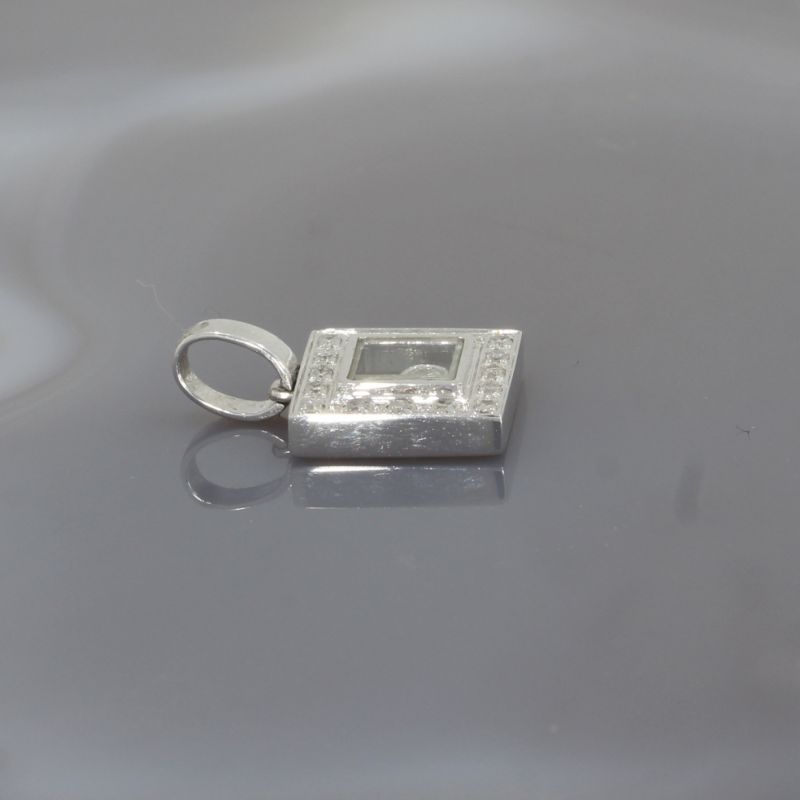 Wert 1450 € Brillant Diamant Anhänger in 750er 18 K Weißgold - 95260