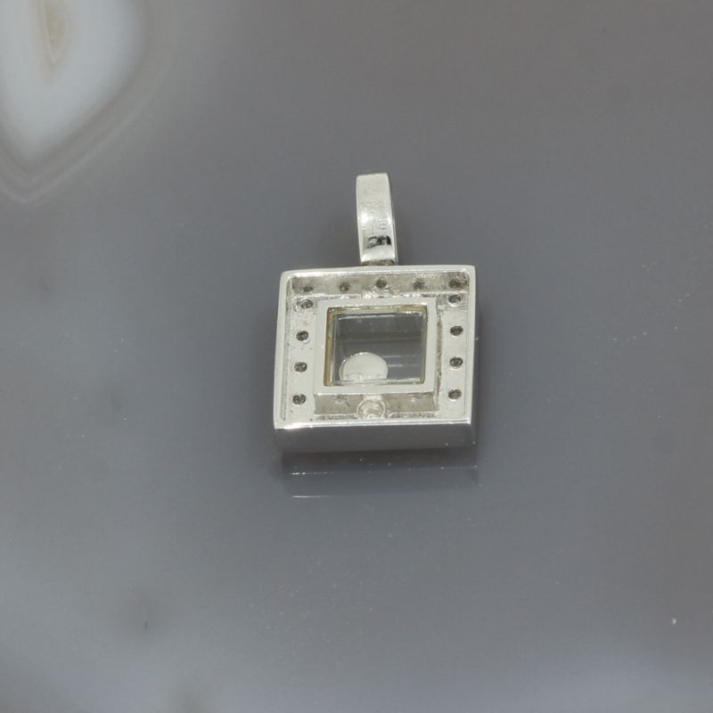 Wert 1450 € Brillant Diamant Anhänger in 750er 18 K Weißgold - 95260