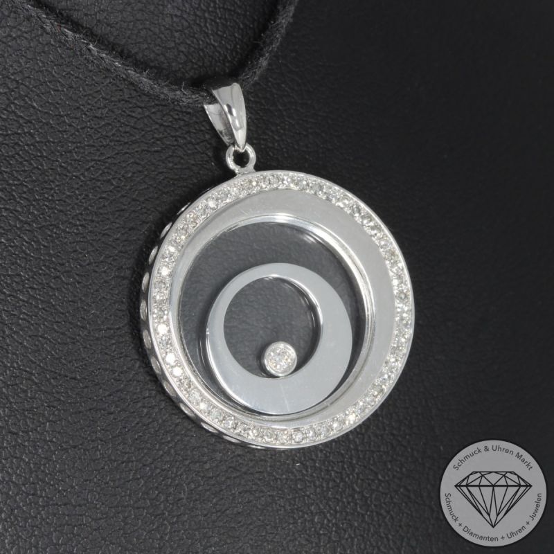Wert 2590 € Brillant Diamant Anhänger in 750er 18 K Weißgold - 95267