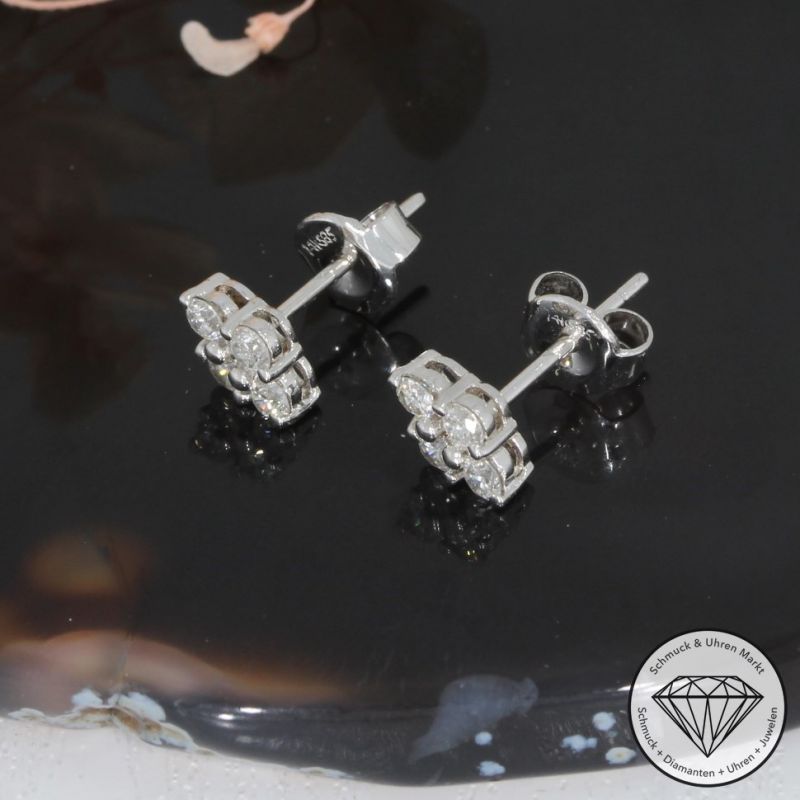 Wert 1160 € Brillant Ohrringe (0,40 carat) in 585er 14 K Weißgold - 95277