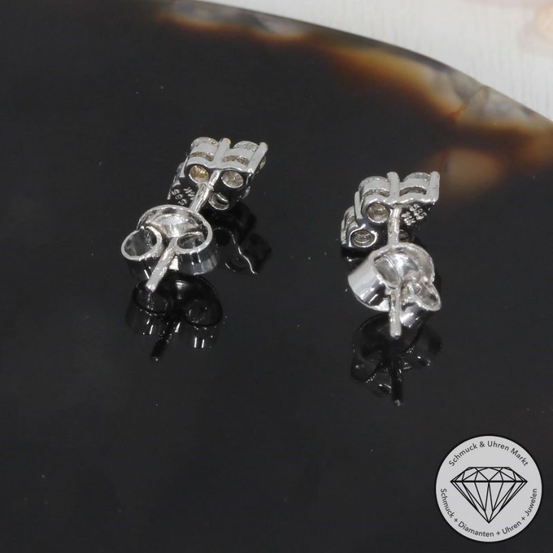 Wert 1160 € Brillant Ohrringe (0,40 carat) in 585er 14 K Weißgold - 95277
