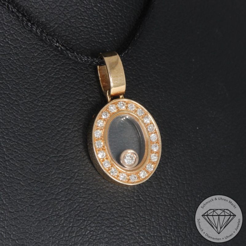 Wert 1290 € Brillant Diamant Anhänger in 750er 18 K Rosegold - 95280