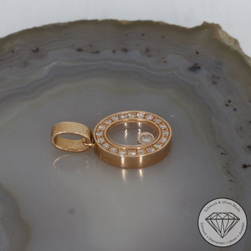 Wert 1290 € Brillant Diamant Anhänger in 750er 18 K Rosegold - 95280