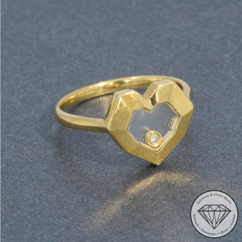 Wert 1490 € Solitär Brillant Ring in 750er 18 K Gelbgold - 95304