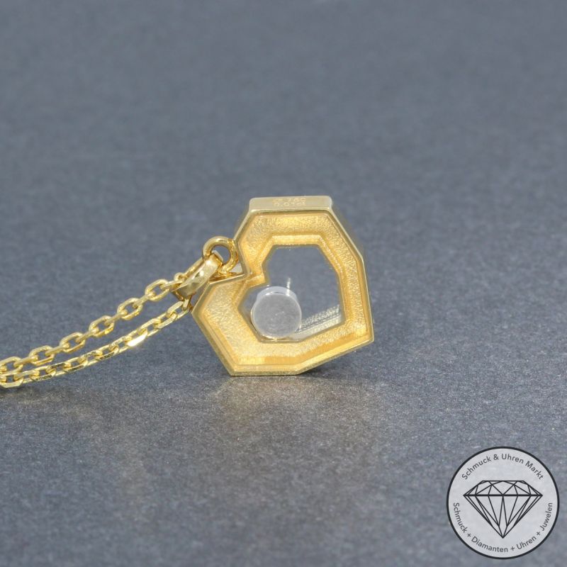 Wert 2090 € Solitär Brillant Collier in 750er 18 K Gelbgold - 95306