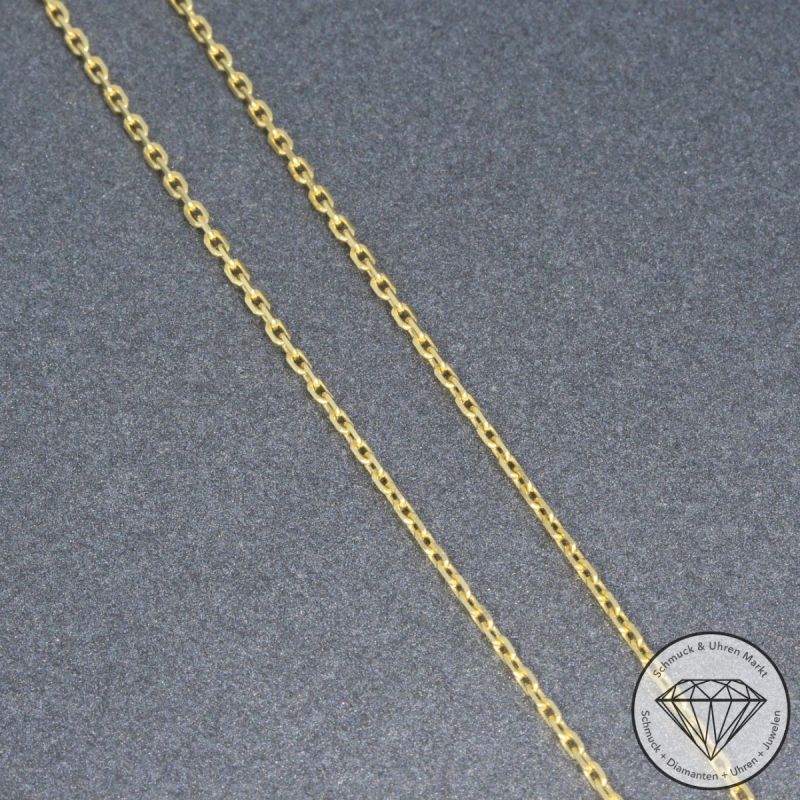 Wert 2090 € Solitär Brillant Collier in 750er 18 K Gelbgold - 95306