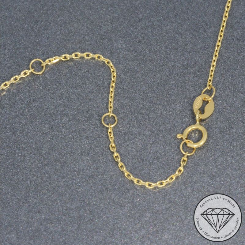 Wert 2090 € Solitär Brillant Collier in 750er 18 K Gelbgold - 95306
