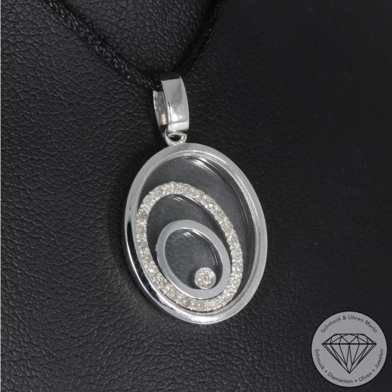 Sale! Wert 1890 € Brillant Diamant Anhänger in 750er 18 K Weißgold - 95316