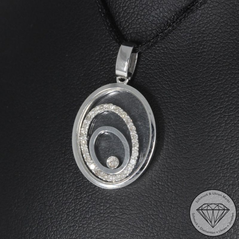 Sale! Wert 1890 € Brillant Diamant Anhänger in 750er 18 K Weißgold - 95316