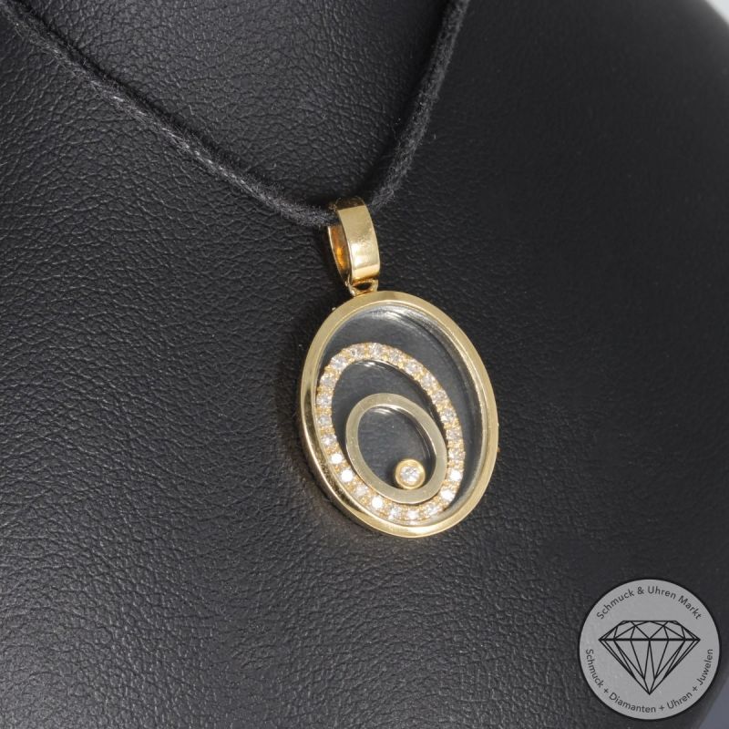 Wert 1890 € Brillant Diamant Anhänger in 750er 18 K Gelbgold - 95317