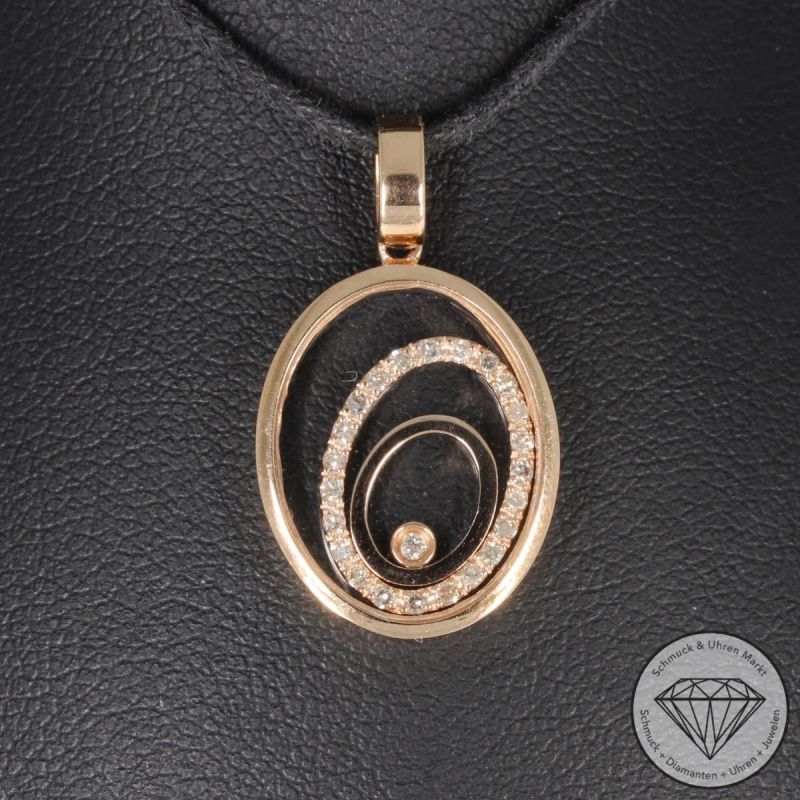 Wert 1890 € Brillant Diamant Anhänger in 750er 18 K Rosegold - 95318