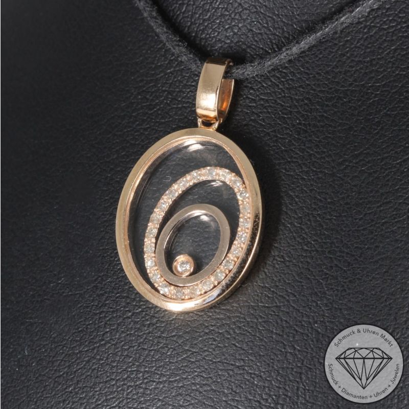 Wert 1890 € Brillant Diamant Anhänger in 750er 18 K Rosegold - 95318