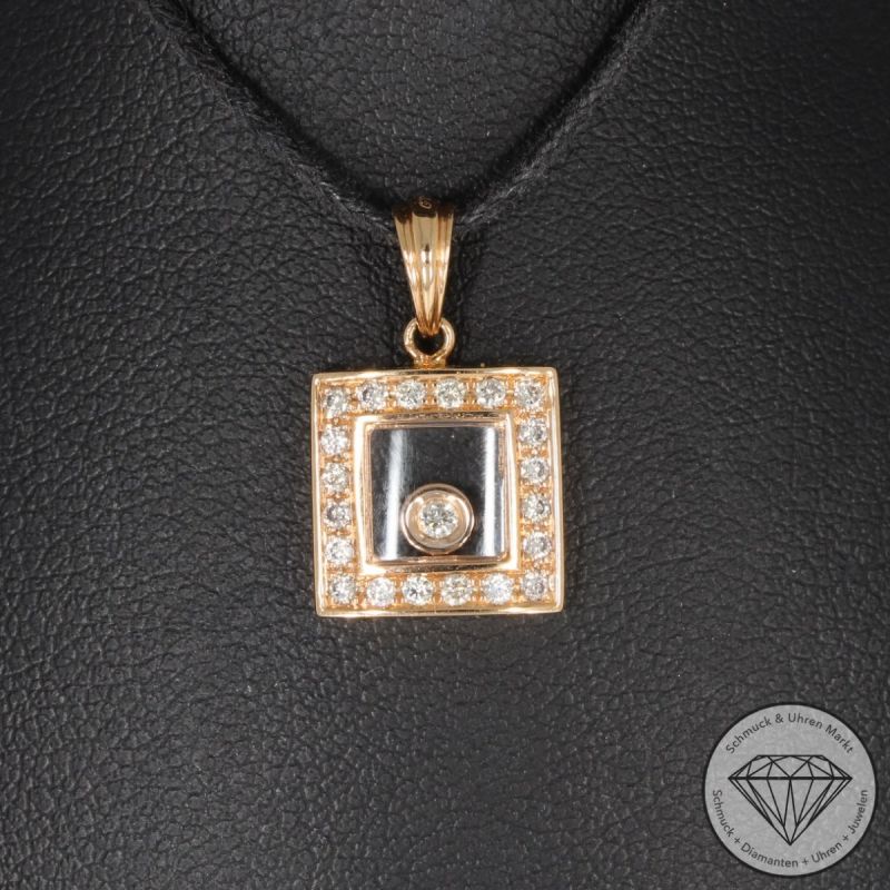 Wert 1850 € Brillant Anhänger (0,22 carat) in 750er 18 K Rosegold - 95319