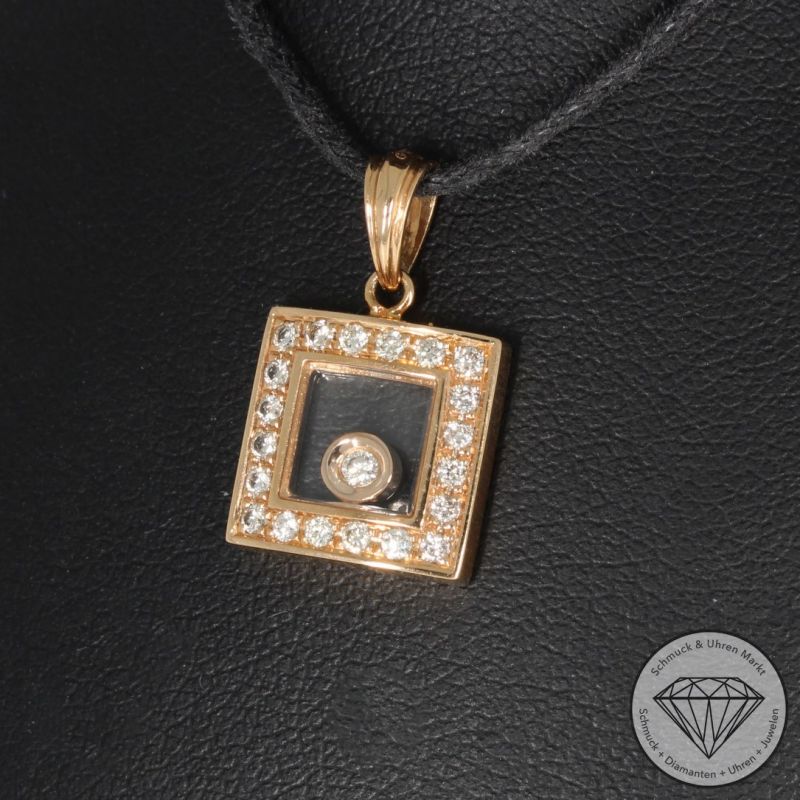 Wert 1850 € Brillant Anhänger (0,22 carat) in 750er 18 K Rosegold - 95319