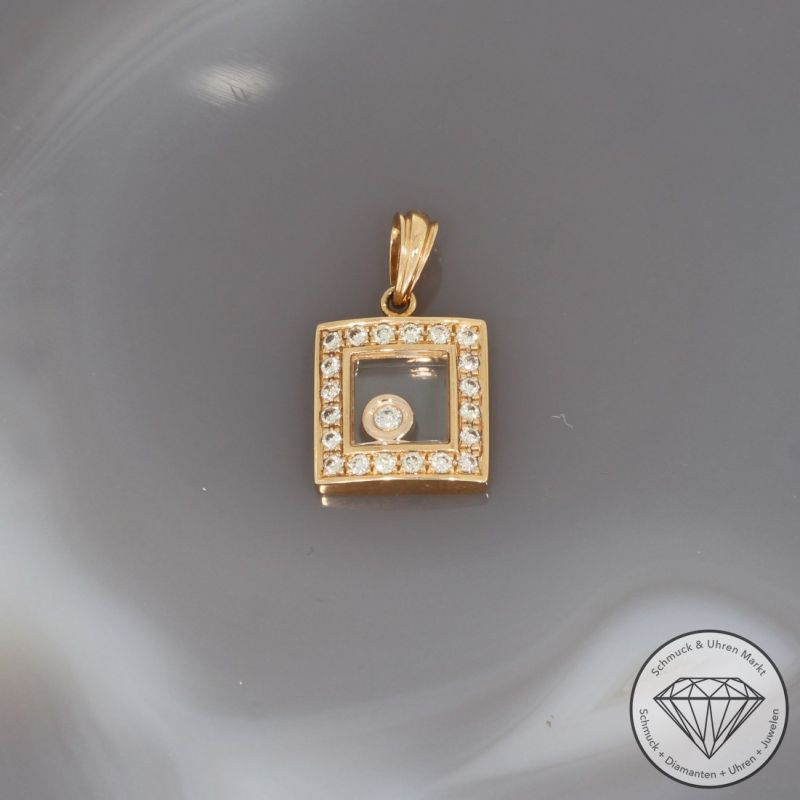 Wert 1850 € Brillant Anhänger (0,22 carat) in 750er 18 K Rosegold - 95319