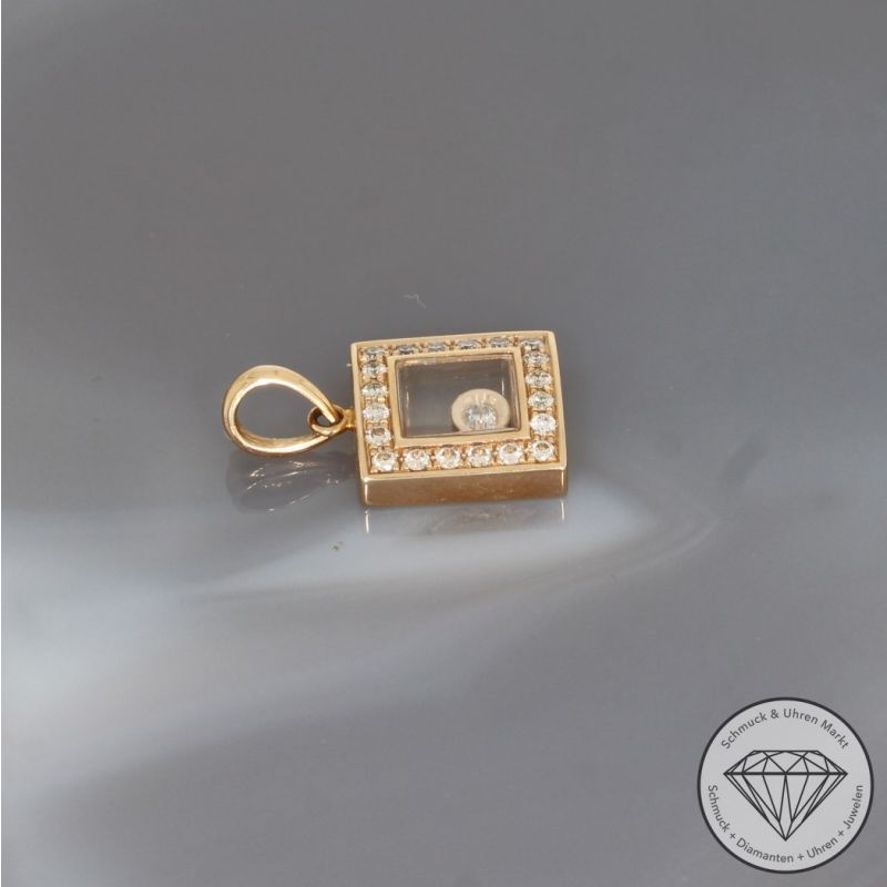 Wert 1850 € Brillant Anhänger (0,22 carat) in 750er 18 K Rosegold - 95319