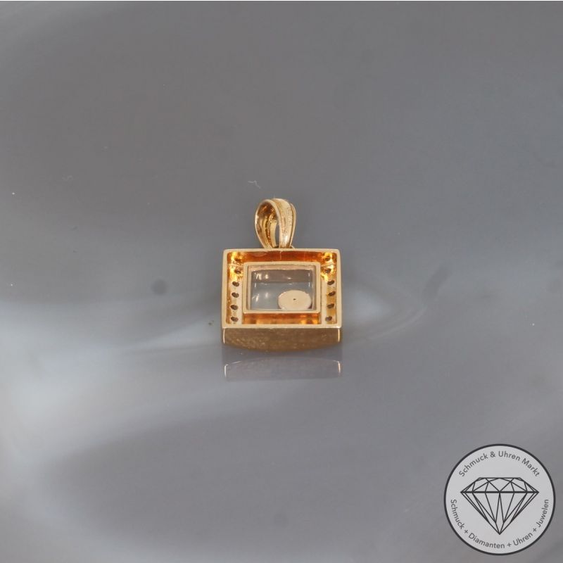 Wert 1850 € Brillant Anhänger (0,22 carat) in 750er 18 K Rosegold - 95319