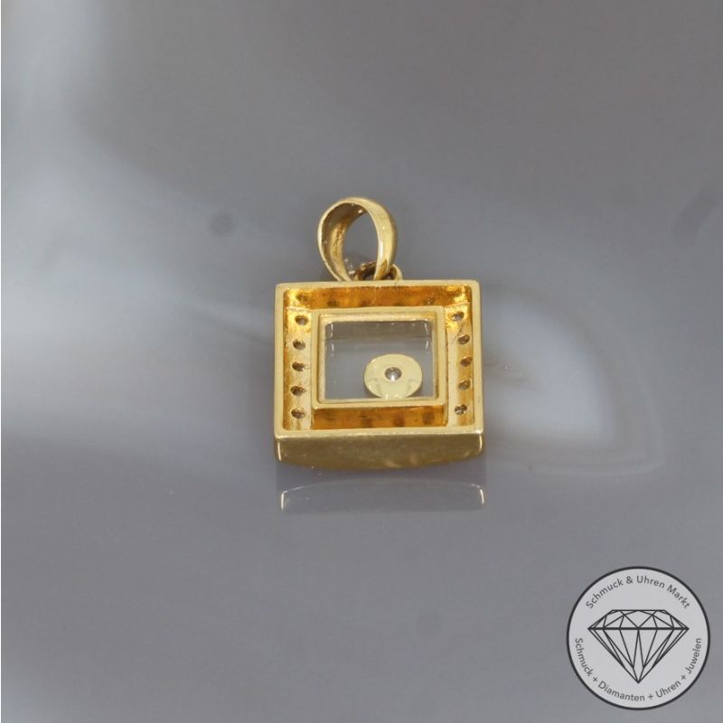 Wert 1850 € Brillant Anhänger (0,23 carat) in 750er 18 K Gelbgold - 95320