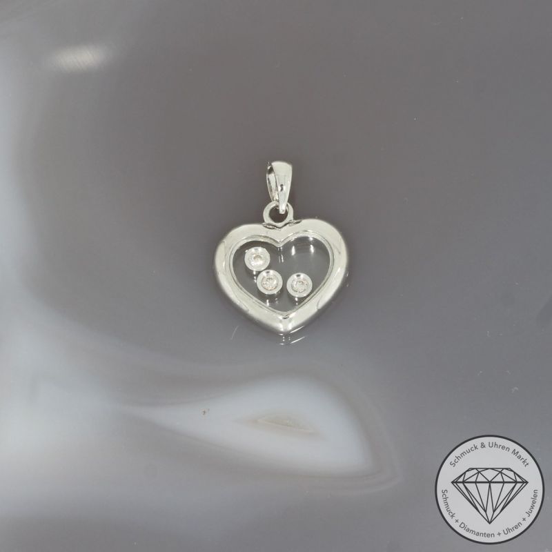 Wert 1690 € Brillant Anhänger (0,06 carat) in 750er 18 K Weißgold - 95322