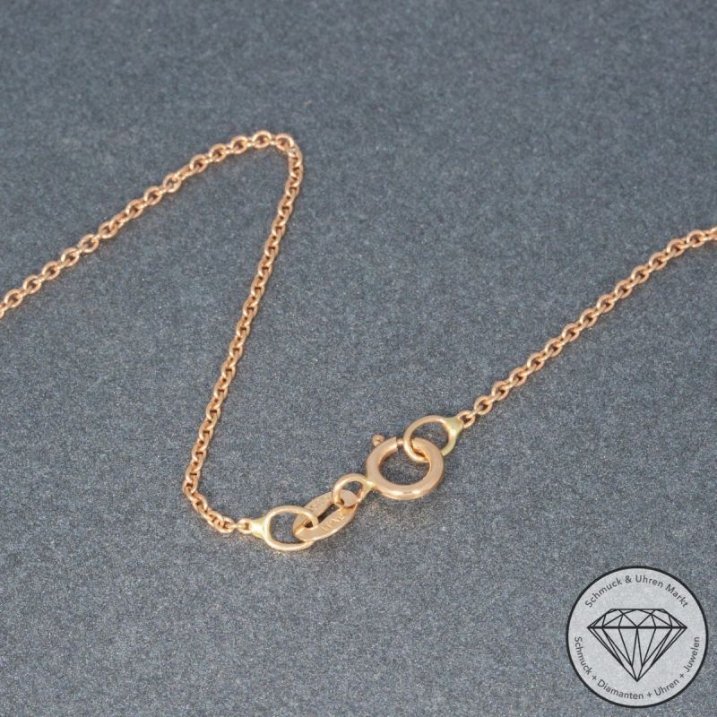 Wert 1550 € Brillant Perl Collier in 585er 14 K Rosegold - 95323