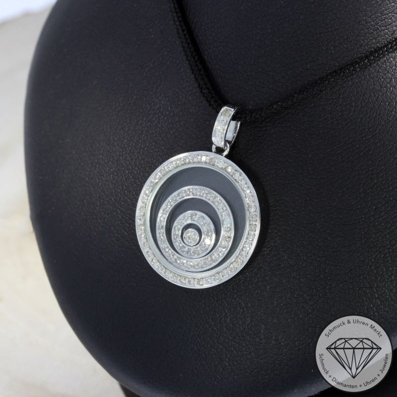 Sale! Wert 2650 € Brillant Diamant Anhänger in 750er 18 K Weißgold - 95326