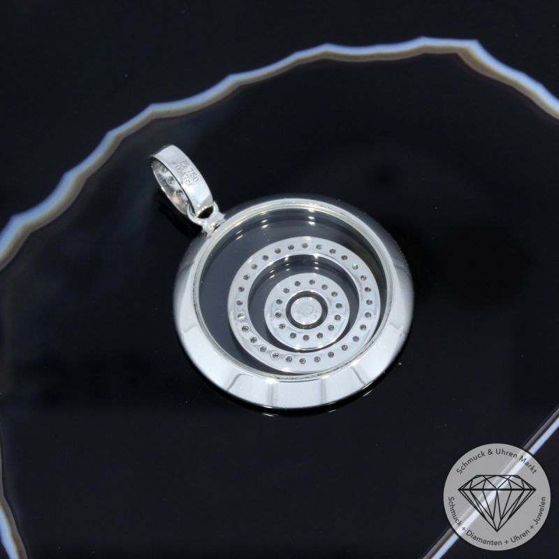 Sale! Wert 2650 € Brillant Diamant Anhänger in 750er 18 K Weißgold - 95326