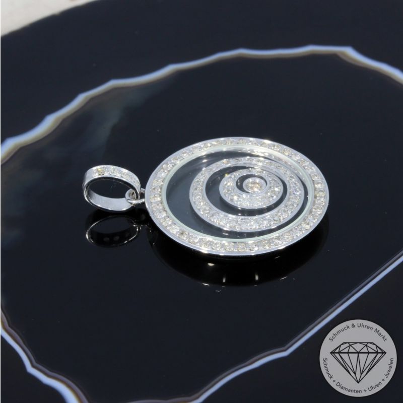 Sale! Wert 2650 € Brillant Diamant Anhänger in 750er 18 K Weißgold - 95326