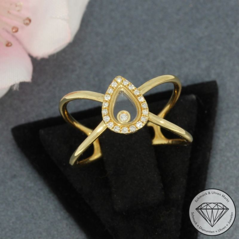 Wert 2150 € Brillant Diamant Ring in 750er 18 K Gelbgold - 95336
