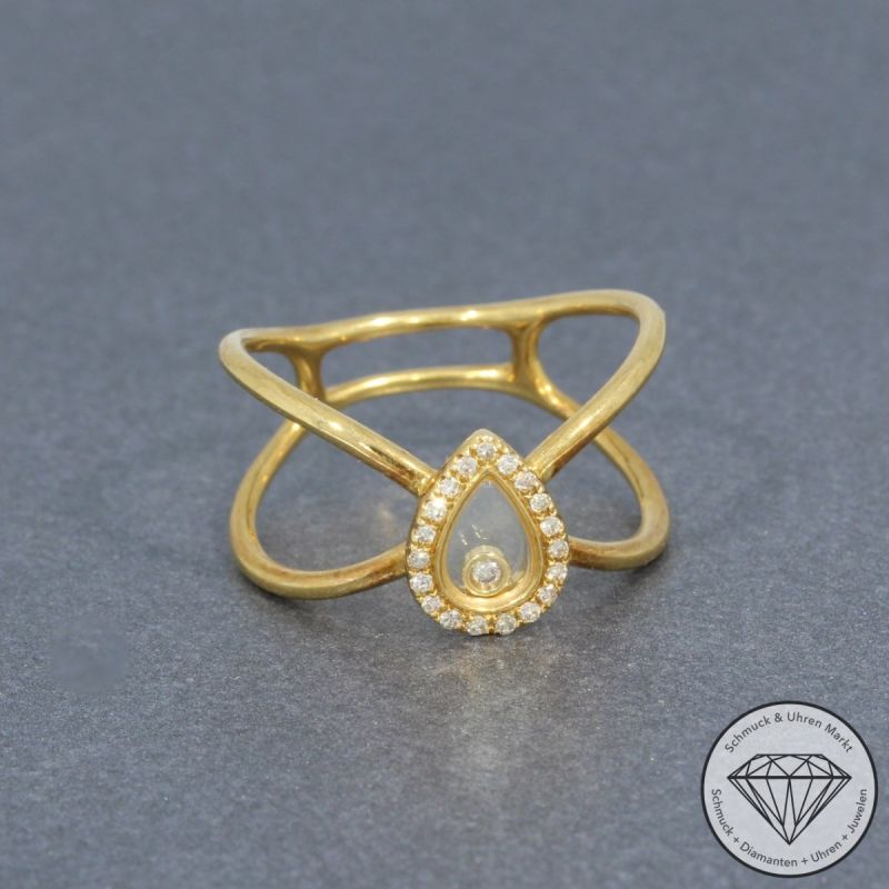 Wert 2150 € Brillant Diamant Ring in 750er 18 K Gelbgold - 95336