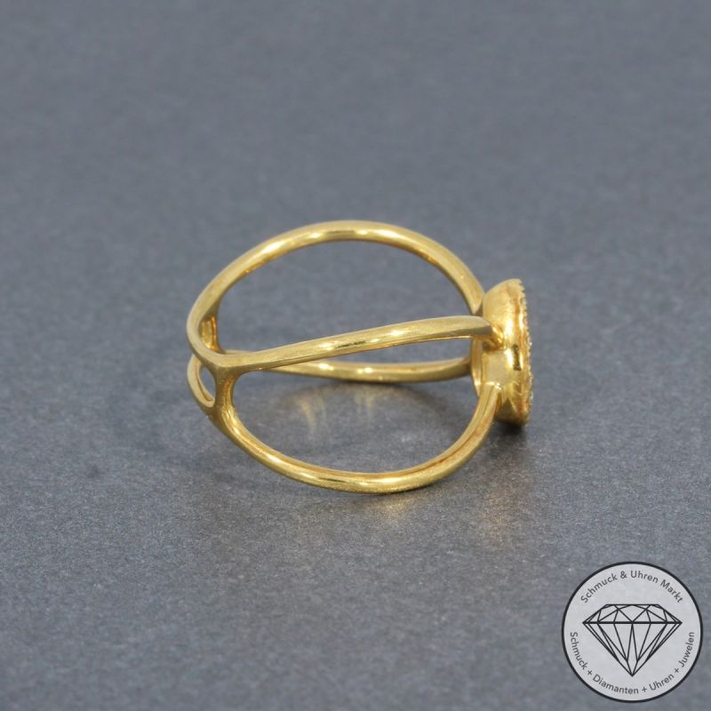 Wert 2150 € Brillant Diamant Ring in 750er 18 K Gelbgold - 95336