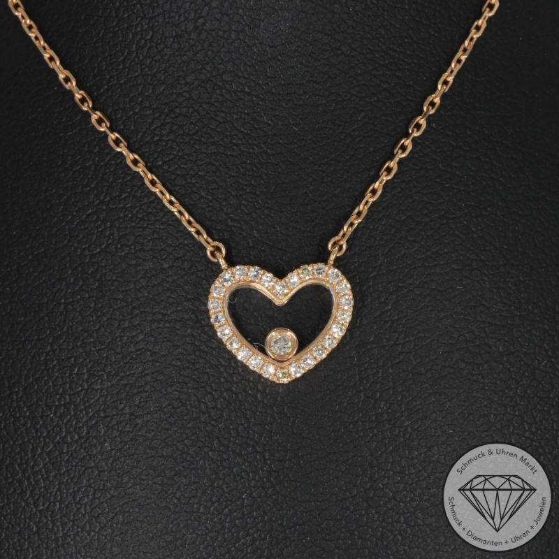 Wert 2150 € Brillant Diamant Collier in 750er 18 K Rosegold - 95337