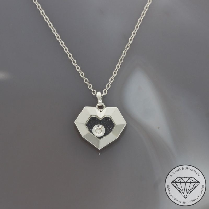 Wert 1450 € Brillant Sandstein Anhänger mit Kette in 750er 18 K Weißgold - 95500
