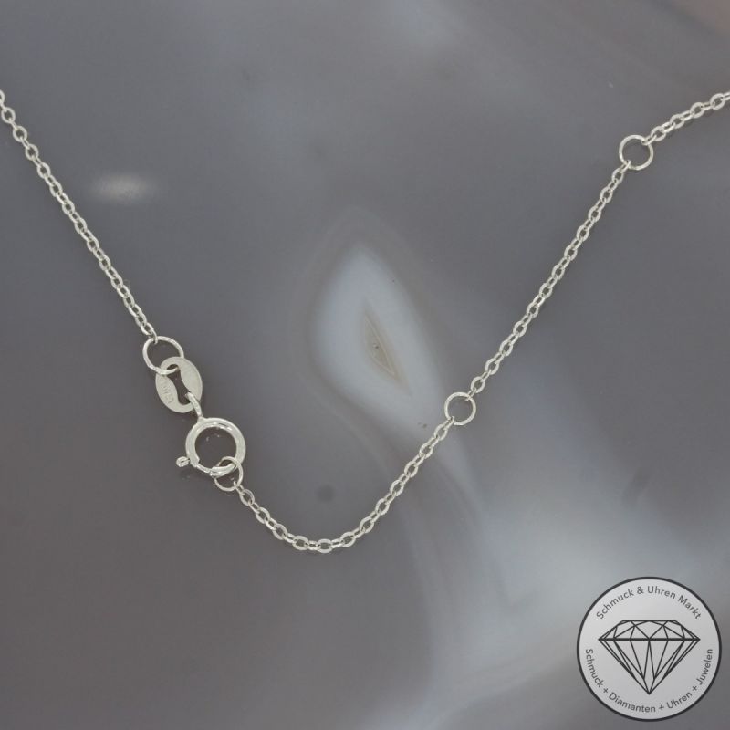 Wert 1450 € Brillant Sandstein Anhänger mit Kette in 750er 18 K Weißgold - 95500