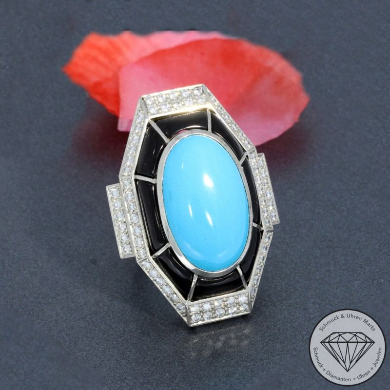 Sale! Wert 15500 € Günter Krauss Brillant Edelstein Ring in 950er Platin - 95654